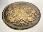 1886 Canada 25 Cents Silver Quarter Km  5 Victoria Circulated Coin Ii214