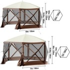 Pop-up Camping Gazebo Camping Canopy Shelter6 Sided 10 12  X 10 12 