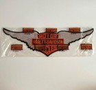 Vintage 90s Xl 15 25  Harley-davidson Bar   Shield Silver Wings Classic Patch