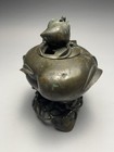 Antique Chinese Bronze Peach Form Incense Burner