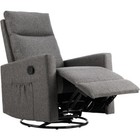 Swivel Recliner Chair Rocking Glider Rocker Nursery Chair Extra Large Footrest