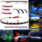 5x 30cm 1ft 15smd 12v Flexible Led Strip Light Waterproof For Car Truck Boat
