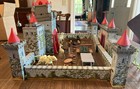 Vintage Marx Robin Hood Castle Play Set With All Of The Small Accesories