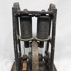 Vintage 1890s-1915 Vertical Electric Motor Dual Solenoid Open Cast Iron Frame