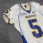 Nike San Jose State Spartans Wac Football Team Issued Game Jersey Men Medium
