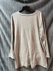 Pure Jill Long Sleeve Tunic Top Xl Beige