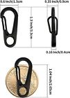 10 20 30x Aluminum Mini Spring Carabiner Clip Keychain Snap Outdoor Camping Hook