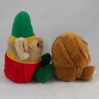 Puffkins Christmas Holiday Plush Toys Elvin   Spice Swibco 1999   Lot Of 2