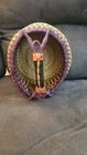 African  Alaffia Bolga Basket Woven Grass   Leather Wrapped Handle 2016