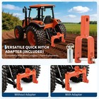 3000 Lbs Steel 3 Point Quick Hitch W  2  Receiver Hitch For Category 1 Tractors