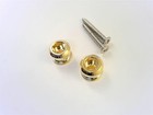 True Custom Shop   Schaller Gold Strap Lock Buttons For Usa Fender Strat Or Tele