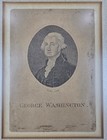Antique 18th To 19th Century George Washington Portrait Etching Framed Print