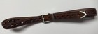 Nice Looking Vintage Brown Leather Handmade Twisted Biker Belt 38 95 Pre-owned