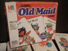 Vintage Jumbo Old Maid Card Game Complete Milton Bradley Kids Family