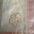Nwt Vintage Cutie Pie Pink Baby Blanket Security Lovey Cotton Fleece  Butterfly