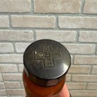 Vintage Merck Casein Apothecary Drug Pharmacy Bottle W  Label Amber