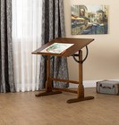 Vintage Rustic Oak Top Adjustable Drafting Craft Drawing Hobby Table Writing    