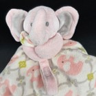 Blankets   Beyond Pink Elephant Security Blanket Lovey Plush Toy Baby