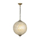 Open Box 3-light 18   Antique Brass French Vintage Cosatal Glam Chandelier