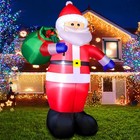 6 Ft Christmas Inflatable Santa Claus Outdoor Decorations  Blow Up Santa Clau   