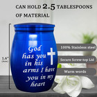 Small Keepsake Urns For Human Or Pet Ashes - Mini  Tiny  Heart Shaped Case With
