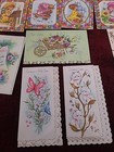 Beautiful Assortment Of 28 Greeting Cards Vintage Paper Ephemera Scrapbook Craft