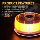 Xprite 240 Led Rooftop Rotating Amber Strobe Beacon Light Emergency Hazard Warn