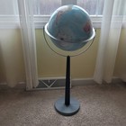 Replogle 12 Inch Globe World Land And Sea Raised Surface Vintage 30 Inches Tall