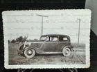 Vintage Photo Antique Automobile 1934 Ford Model 40 Tudor Sedan Vehicle