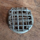 Vintage Antique Flower Frog Metal Wire Cage Round Flower Arranger