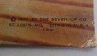    mix With Chilled 7up Vintage 1950s Cardboard Sign Counter Display Easel Back 