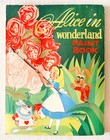 Alice In Wonderland 1951 Disney Paint Book 124 Pages Vintage Whitman Coloring