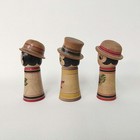 Rei Yamaya Traditional Kokeshi Doll Set Of 3 10 2cm Used