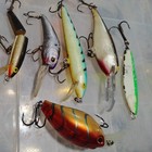 Lot Of 8 Different Fishing Lures And Items  Vintage And Used 