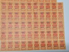 1740 Unused Vintage  57 Gold Strike Saving Stamps Retro Paper Craft Ephemera Lot