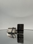 New  shane Co  Jewelry Modern Textured Damascus Stainless Steel Cuff Links