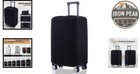 Luggage Cover 22-23 Inch Black Stretch Suitcase Protector Scratch Resistant