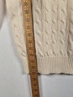    polo Ralph Lauren Boys M 10-12 Cable Knit Sweater Cream Off-white Cotton Pony