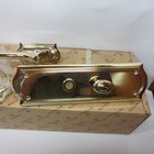 Baldwin M522 003 Bethpage Mortise Lever Handle Set Unlacquered Brass