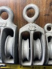 Lot Of 3 Vintage Galvanized Double Pulley   Wilcox Crittenden  Free Shipping 