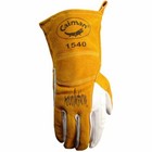 Caiman White gold Goat Grain Kontour Welding Gloves Arched Wrist Unlined Palm