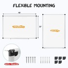  48 X 32 Inches Magnetic Dry Erase Board With Aluminum Frame  Whiteboard 