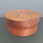 Antique Bentwood Pantry Box Round Wooden Lidded Primitive Shaker Style 6 5 8 