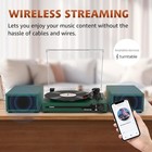 Vinyl Record Player With Speakers - 3 Speeds Usb Bluetooth Portable Turntable