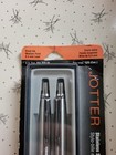 New Nos Black Ink Parker Jotter Ball Pen Pencil Chrome Set Medium Point 1990 s