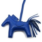 Hermes Rodeo Pm Horse Bag Charm Blue Anyomiro Leather U Stamp 2022 Box