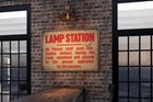Vintage Style Ncb Coal Miner Miners Lamp Sign