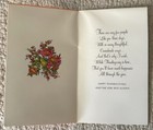 Unused Thanksgiving Turkey Good Wishes Vtg Greeting Card 1960s 1970s Norcross