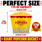170 Oz Jumbo Popcorn Buckets Bulk Movie Theater Party Supplies