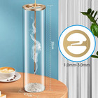 1pc Glass Incense Burner Anti-ash Holder Removable Catcher Home Meditation Decor